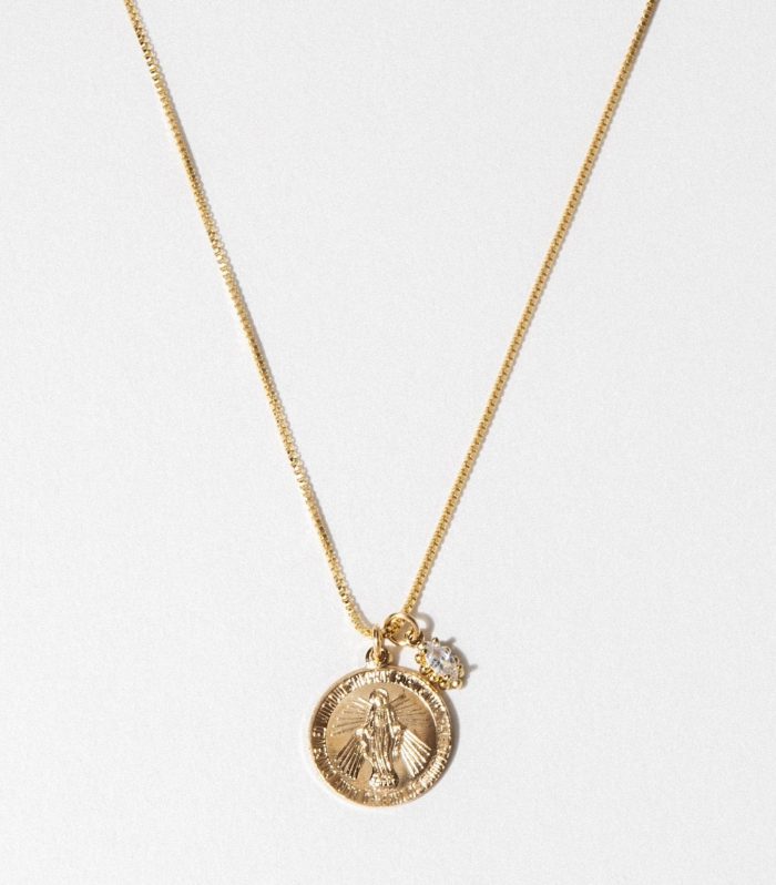 Elegant Gold-Tone Pendant Necklace
