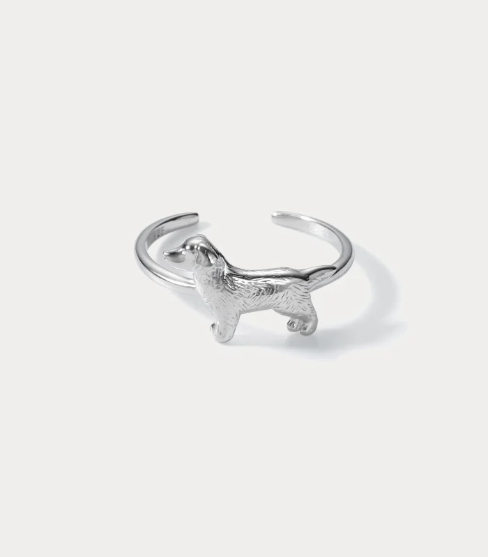 Delightful Canine Charm Ring